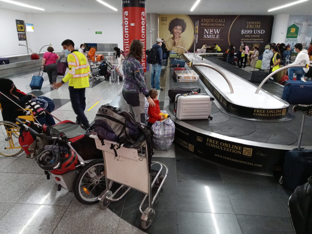 Bikes arriving in Cali airport