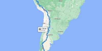 Panamericana cycling route