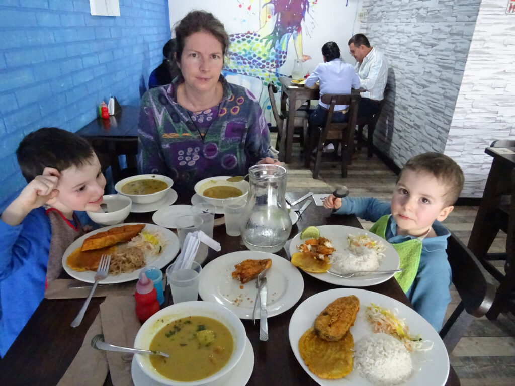 Sancocho in a fish restaurant