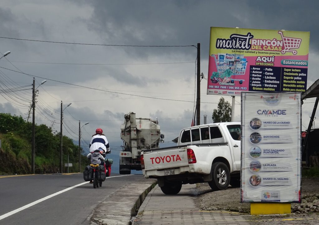 Downhill to Cayambe