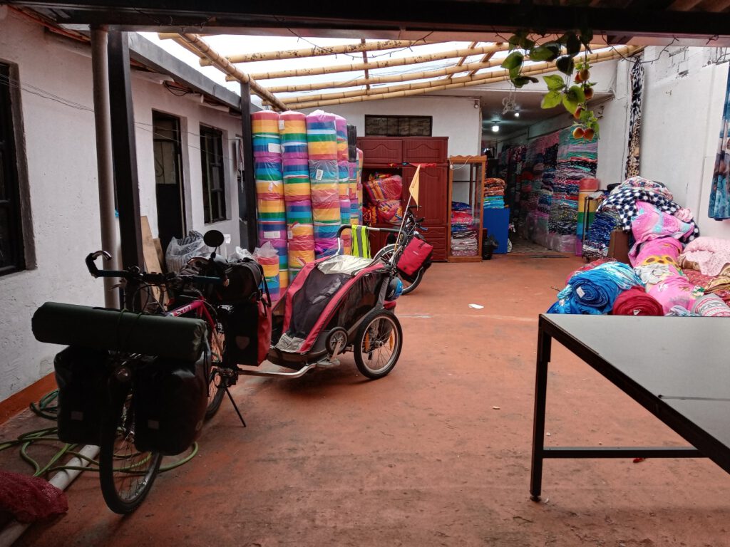 Inner patio in Hostal Maria