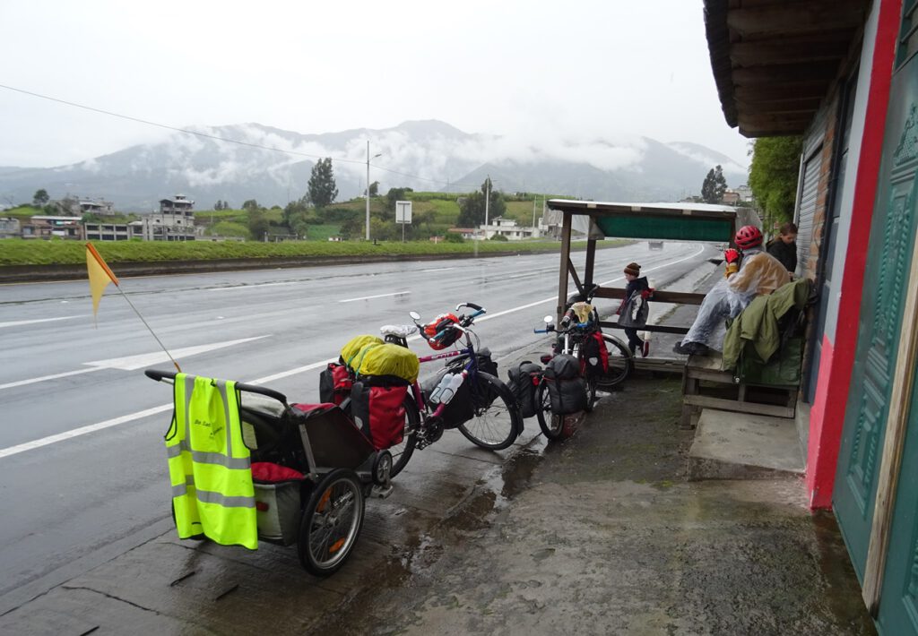 Rain break coming out of Otavalo