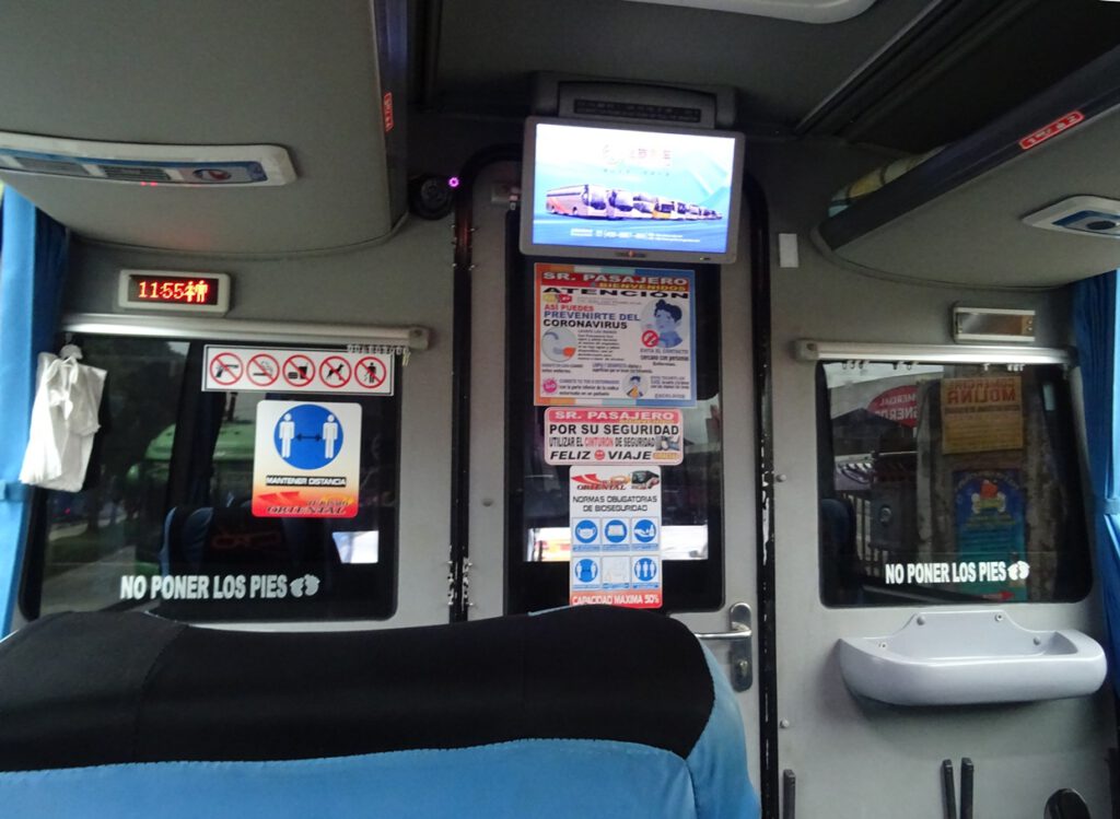 Bus cabin isolated from passengers