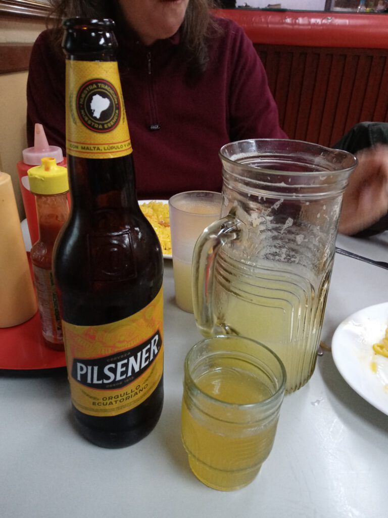 Ecuatorian Pilsener beer