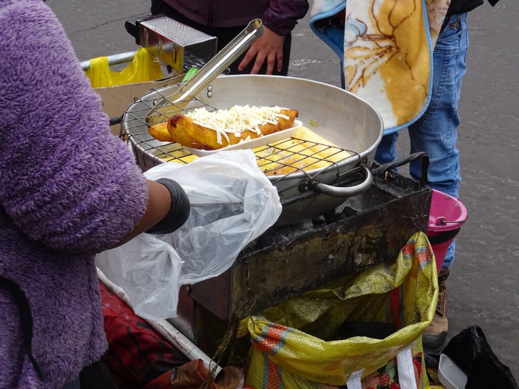 Ecuatorian bananas with cheese