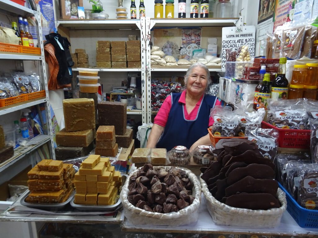 Chocolate seller in Cuenca