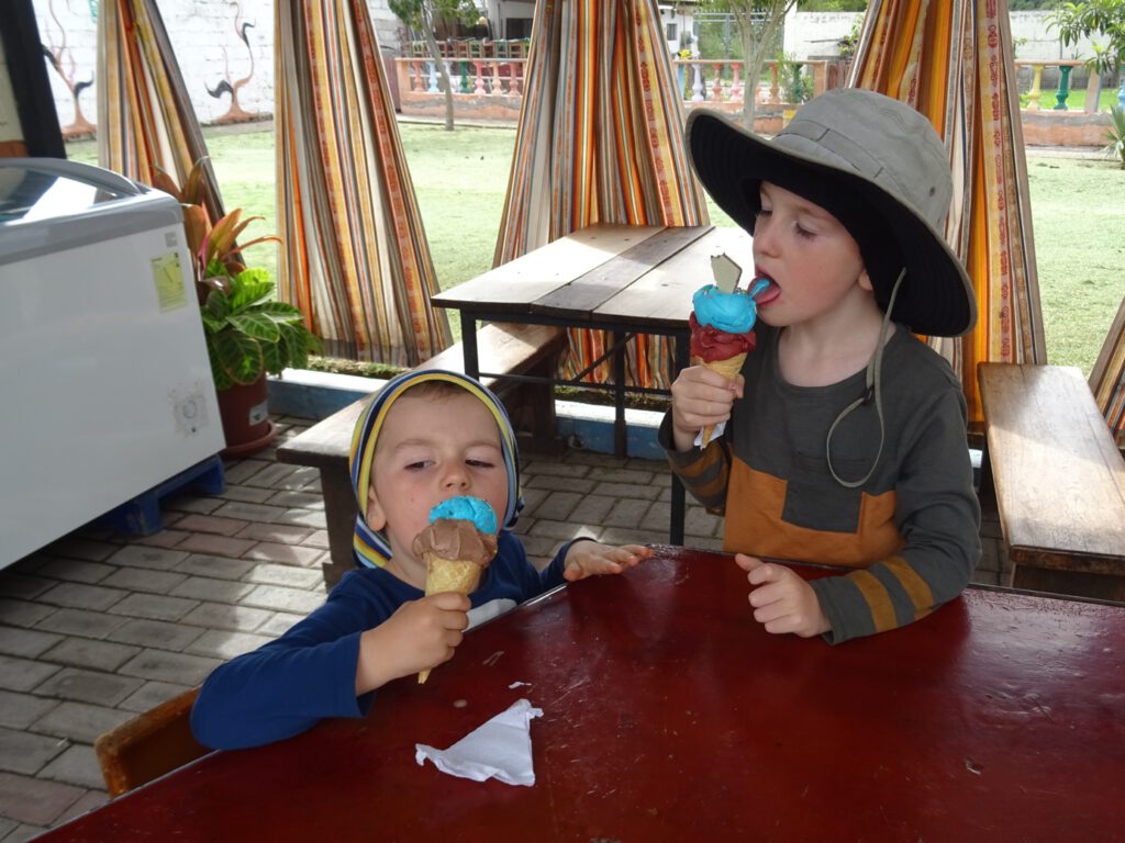 Ice cream eating