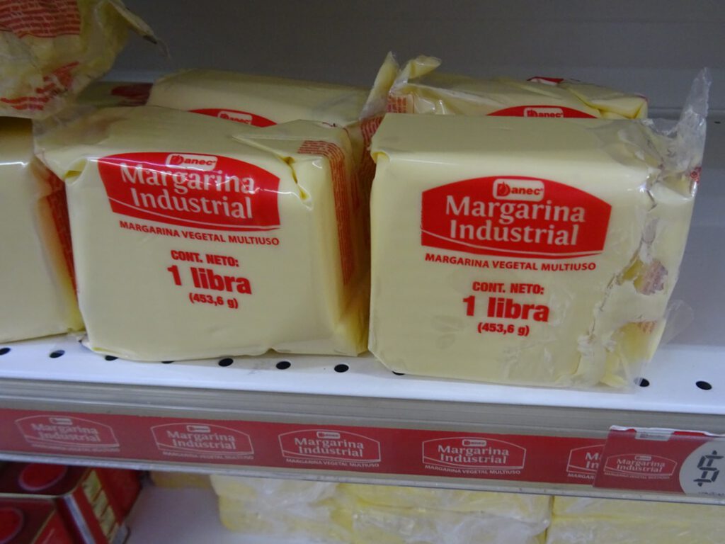 Margarine block in Ecuador