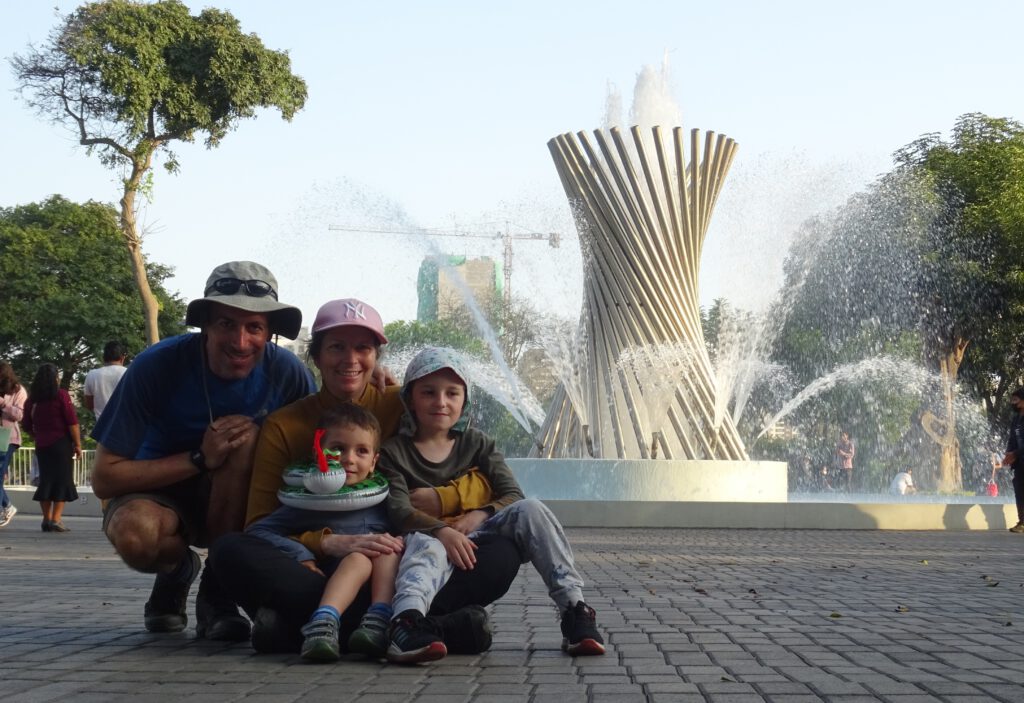 Family portrait in Circuito del Agua