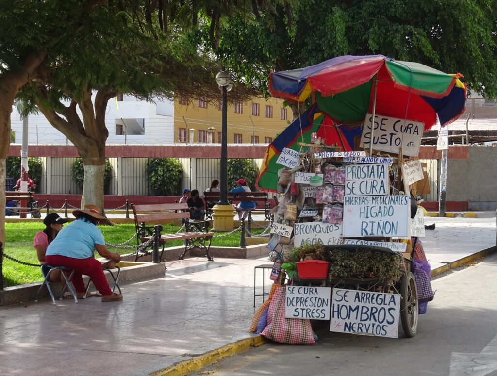 Street seller in Nasca