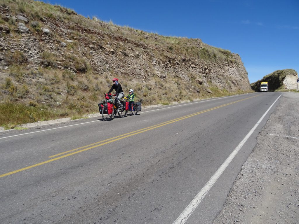 Downhill in Yungayo