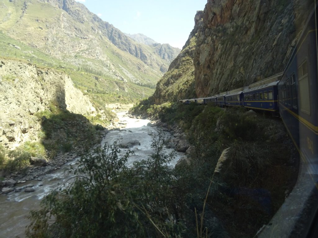 Long train to Machu Picchu
