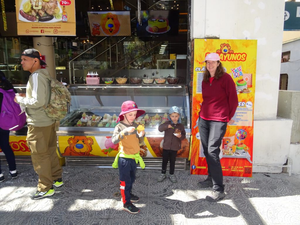 Ice Cream tasting in La Paz