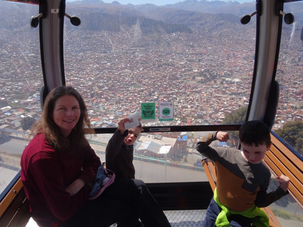 La Paz from above