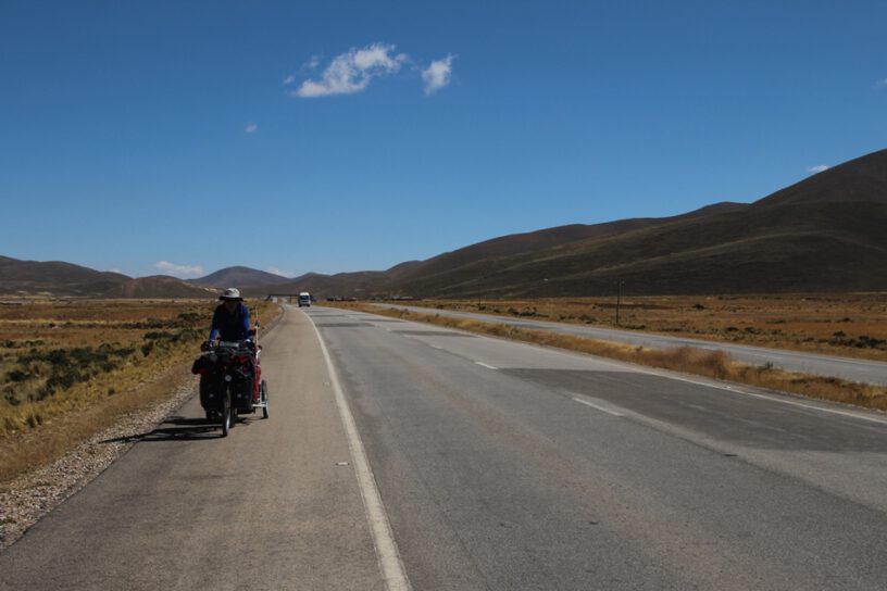 Open road in the altiplano