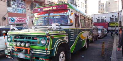 Old bus in La Paz