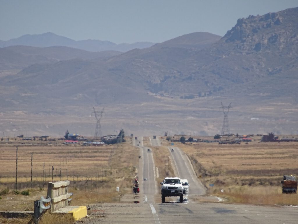 Undulating roads in Bolivia