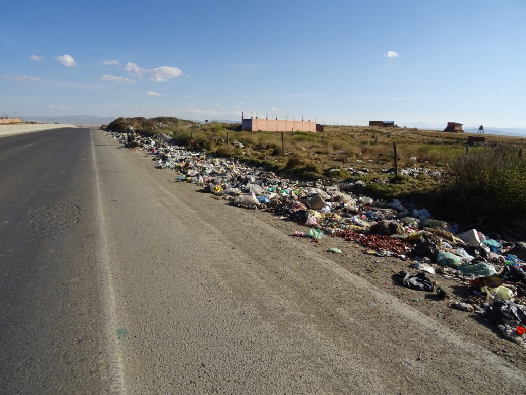 Rubbish on the road