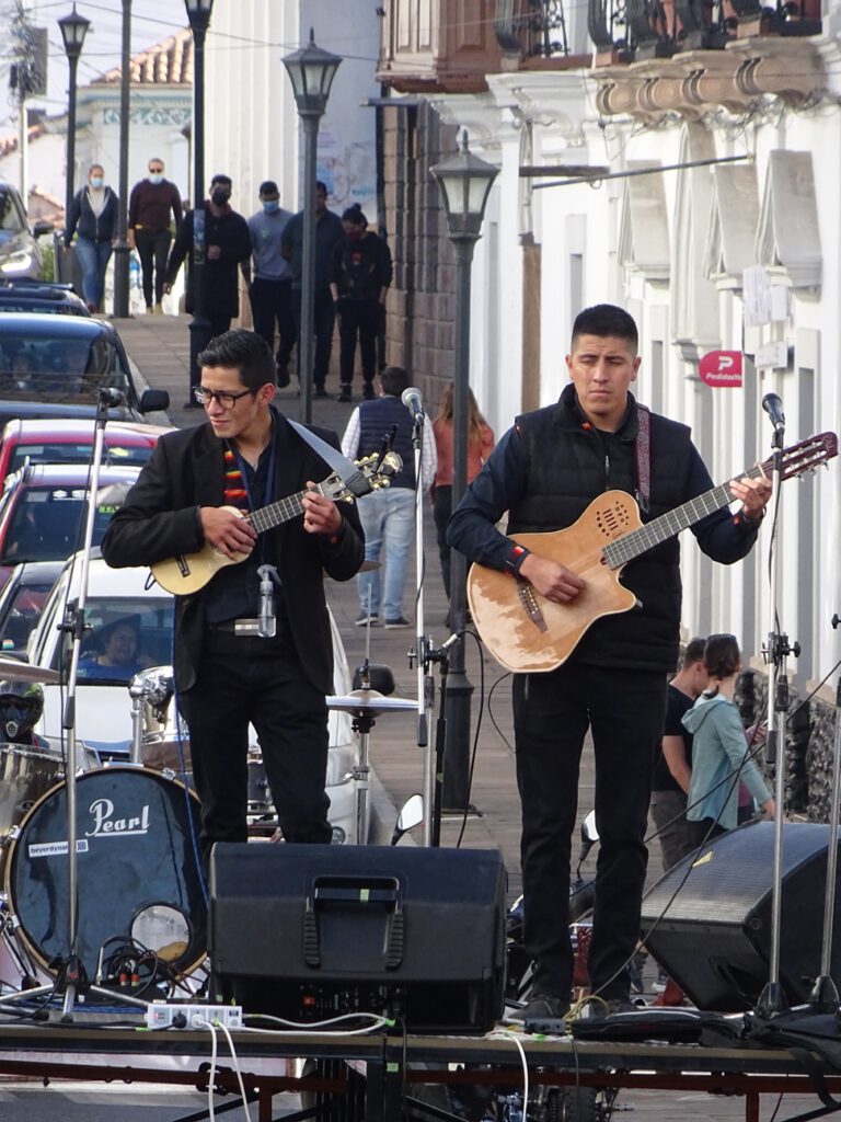 Charango player in Sucre