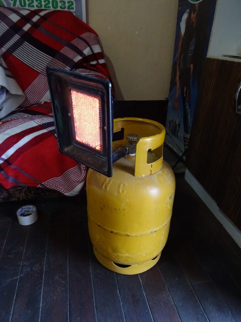 Rudimentary heating in Bolivia