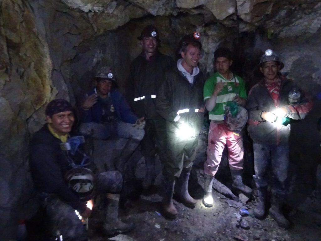 Group of miners in Potosi