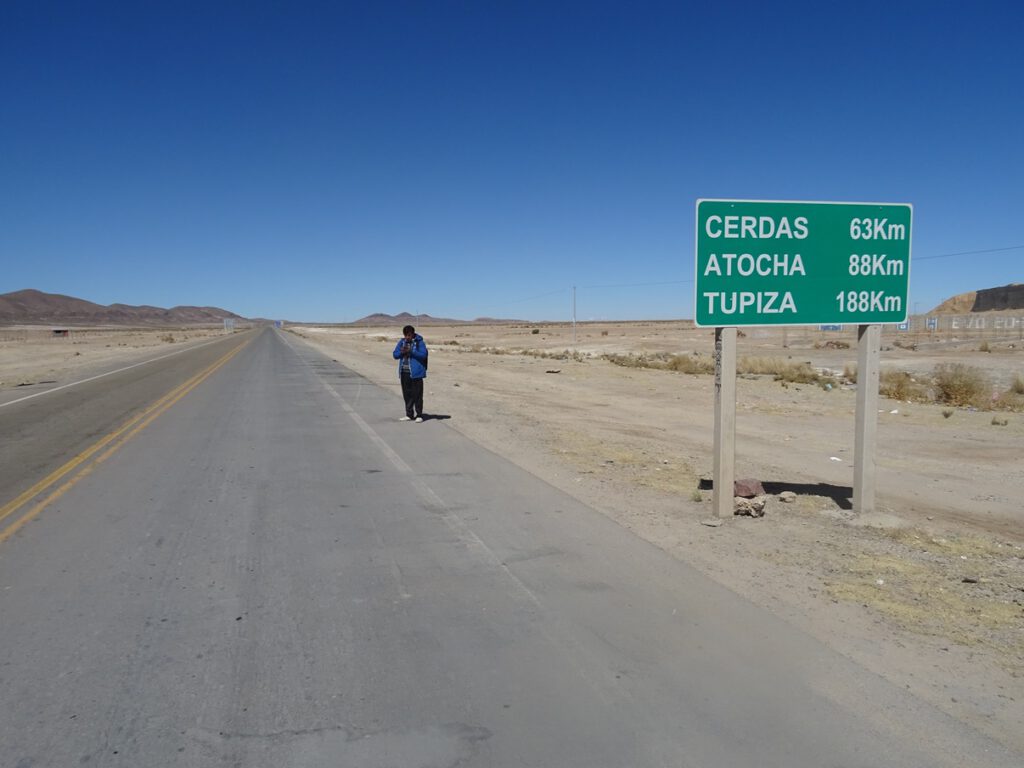 Signpost in Bolivia