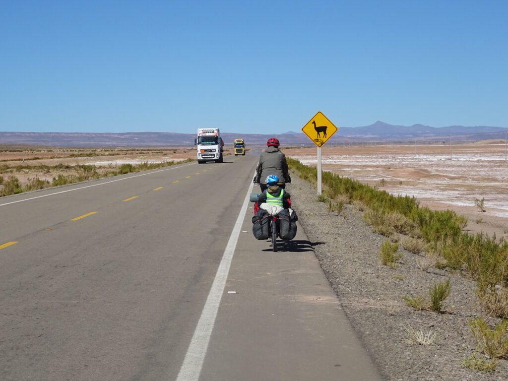 Llama road sign