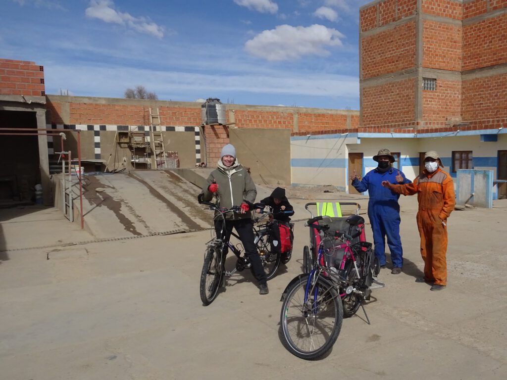 Bike cleaning in Villazon