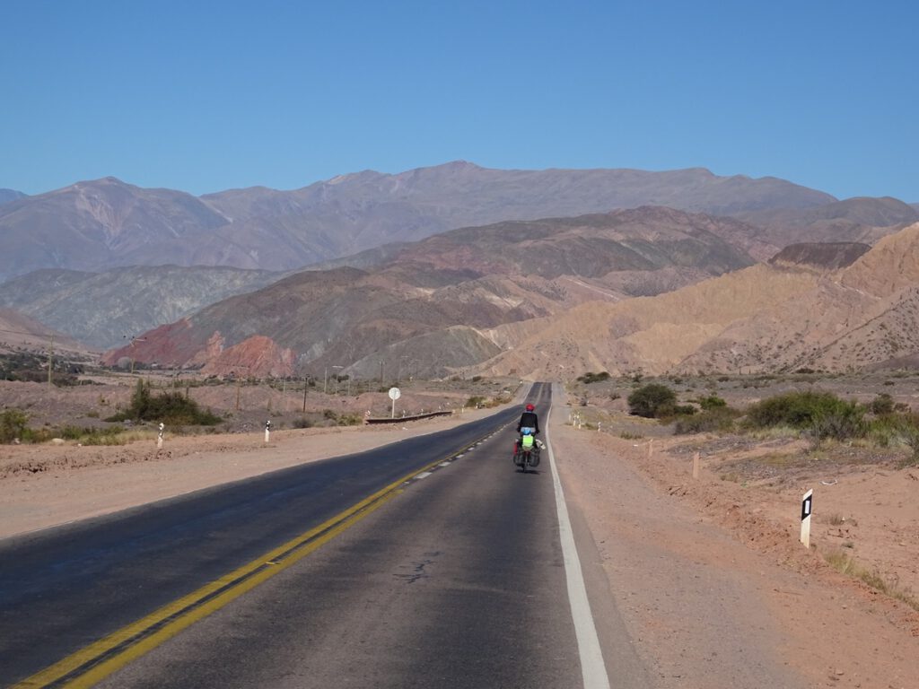 Downhill in Quebrada de Humahuaca