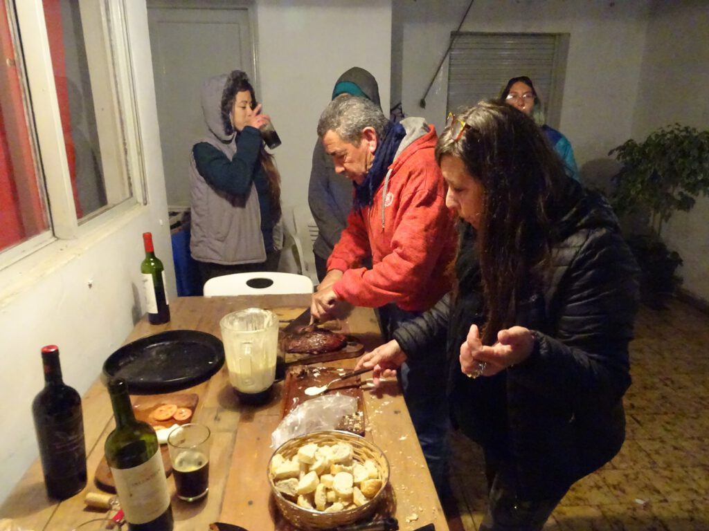 First asado in Argentina