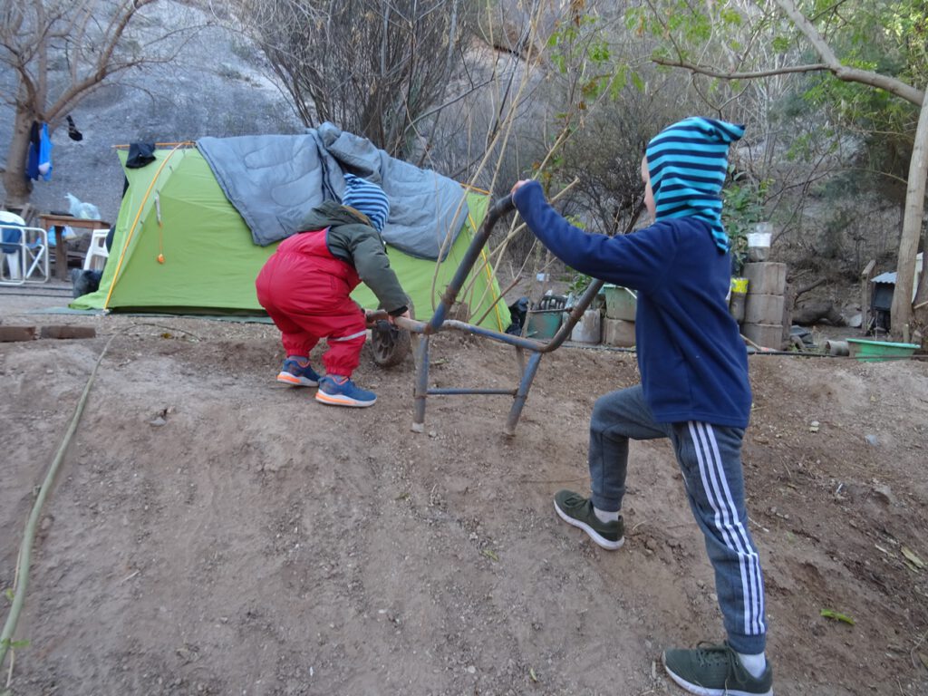 Camping in El Shincal