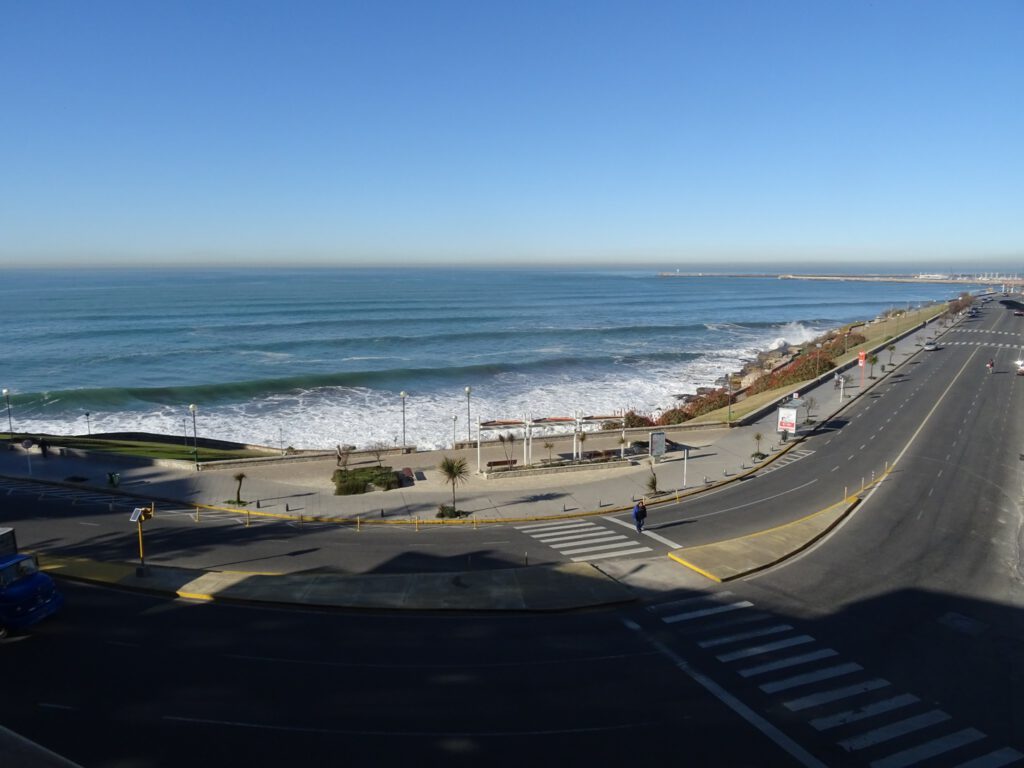 Coast view in Mar del Plata