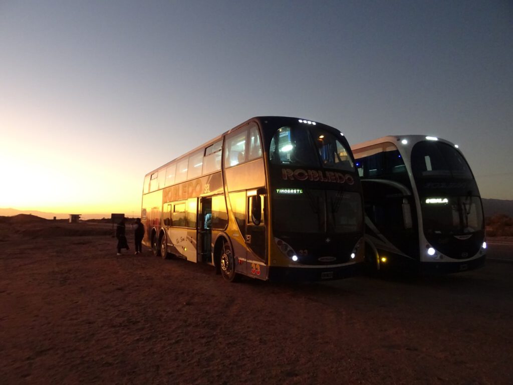 Bus change in Aimogasta